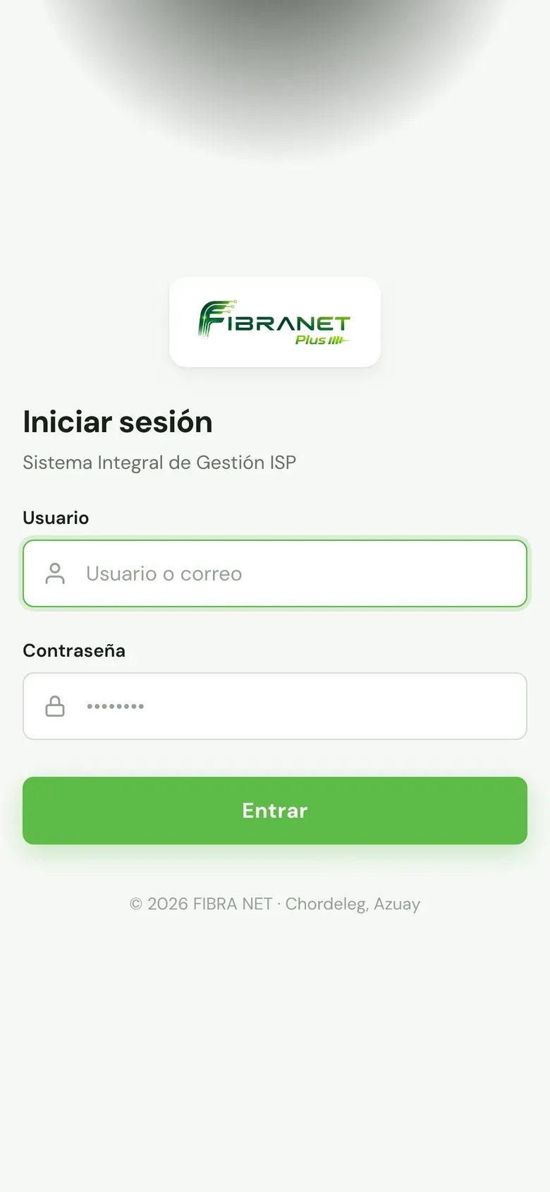Sitio web de IspWeb en celular — Plataforma de gestión para proveedores de internet
